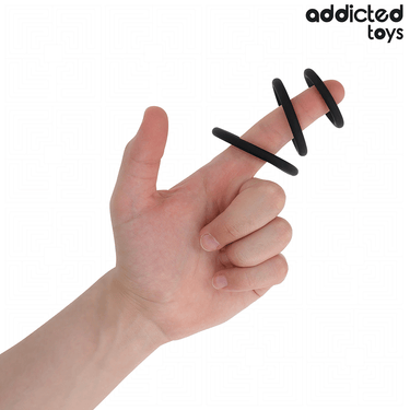 Set Anelli Silicone Addicted Toys per Prestazioni e Controllo